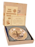 Texas Ranger Sesquicentennial Commemorative Plate