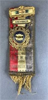 U.M.W. Of America 8 Hours Union Member Medal