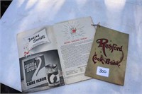 2 Old Cookbooks (Rumford, General Foods)