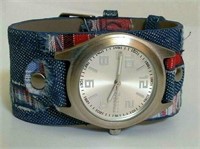 Decree Women Watch Silver Tone Blue / multicolor