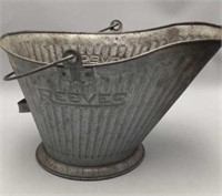 Reeves Galvanized Steel Coal Ash Bucket