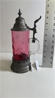 pewter in cranberry Stan circa 1910 
0.5 L