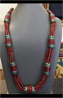 Tibet Natural Stone Tribal Queen Royal Necklace