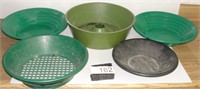 Grouping of Gold Mining Bowls & Sifters