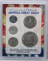 Coins that Made America Great Again 5 Coin Set.
