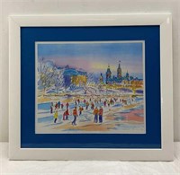 19x17in The Rideau Canal - numbered and signed