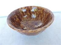 Antique Bennington Rockingham Glaze Stoneware Bowl