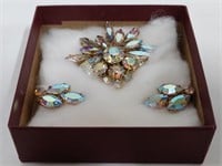 Gorgeous Quality Vintage Pin W/ Matching