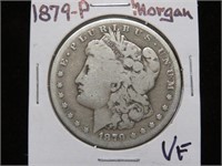 1879 P MORGAN SILVER DOLLAR 90% VF