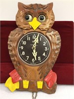 Vintage 1930-40's Owl Cuckoo Clock