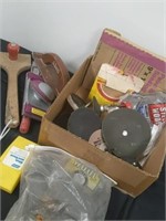 Group of sanding supplies