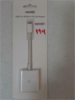 NONDA USB-C TO SC/MICRO SD CARD READER