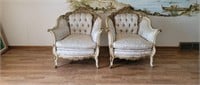 2 French Louis XV Style Deutsch Bros Arm Chairs