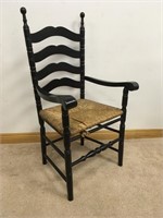 WOODEN LADDER ARM BACK CHAIR