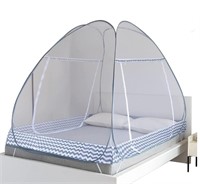 Mosquito Net Pop Up Tent, White - NEW