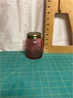 Pink jar with lid