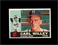 1960 Topps #107 Carl Willey EX to EX-MT+