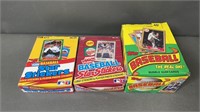 3pc 1987-88 Baseball Pack Boxes w/ Topps