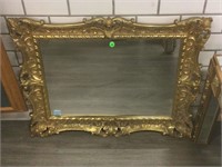 Gold Framed Vintage Wall Mirror - approx. 2.5 ft