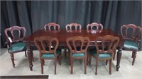 DINING TABLE WITH 8 CHAIRS