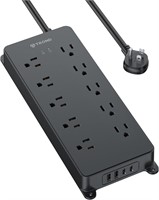 TROND 10-Outlet Surge Protector Bar