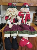 Santa and Mrs Clause Soft Figurines
