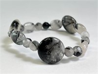 Rutilated Quartz Stretch Bracelet 29 Grams