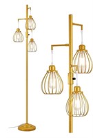 $60 Gold industrial floor lamp