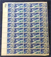 1967 5 CENT US SPACE ACCOMPLISHMENTS STAMP SHEET
