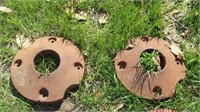 Wheel weights for cub tractors 1 sets