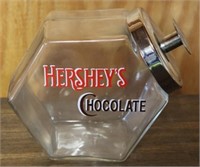 Hershey's Chocolate Glass Store Jar