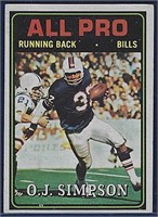 1974 Topps #130 OJ Simpson Buffalo Bills