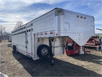 1992 Eby Roughneck Aluminum 24' cattle trailer