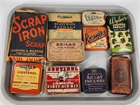 ASSORTED LOT OF COUNTRY STORE PRODUCT TINS