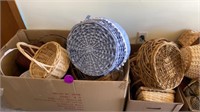 2 BOXES OF BASKETS
