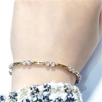 $14350 18K  Diamond(1.6Ct,Vs1-Vs2,F-G) Bracelet