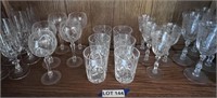 Etched Stemware & Water Glasses