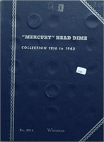 20 MERCURY DIMES IN COLLECTION BOOK