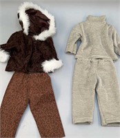 Steiff by Gotz doll clothes - pants/coat/cape