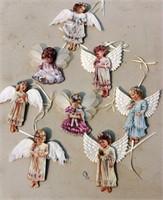 8 Porcelain Bradford Heavens Little Angels Ornamen