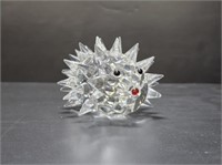 OLEG CASSINI CRYSTAL HEDGEHOG FIGURINE/PAPERWEIGHT