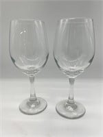 Lot of Two Glass Goblets