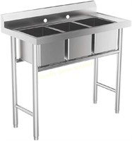 3 Compartment Sink  39x17.7x37.4in
