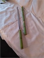 Bamboo walking stick with sword