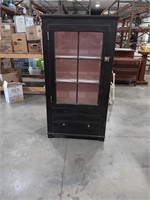 Glass Front Cabinet 31 x17 x 59