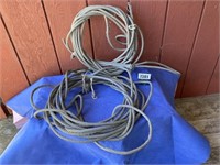 2 Galvanized Cables w/Loops