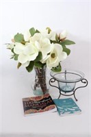 Faux Floral, Adult Coloring Books, Display Bowl