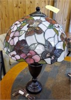 LEADED/STAINED DRAGONFLY LAMP