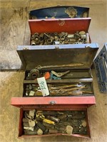 4-Metal Toolboxes w/Tools