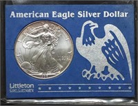 Key Date 1996 1oz Silver Eagle Gem BU Littleton